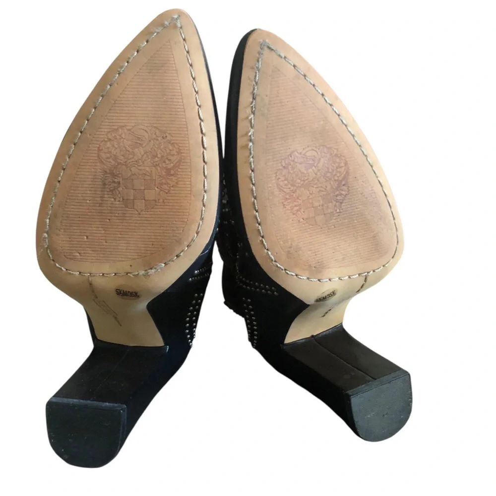 Vince Camuto Basila Black Soft Leather Heel Women Boots Size 5.5 - Picture 8 of 10